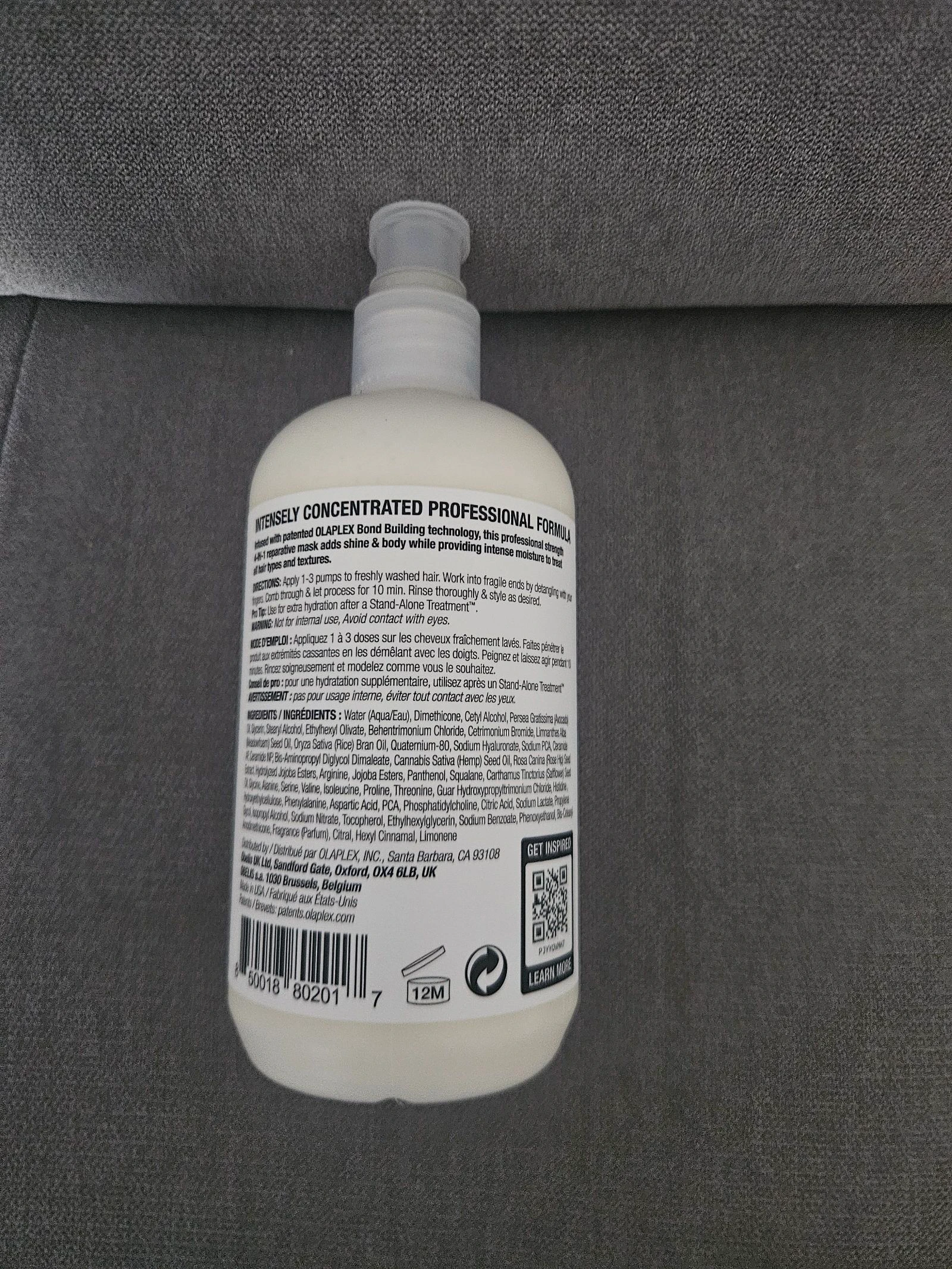 Mascarilla hidratante 4 en 1 Olaplex de 370ML – photo 2